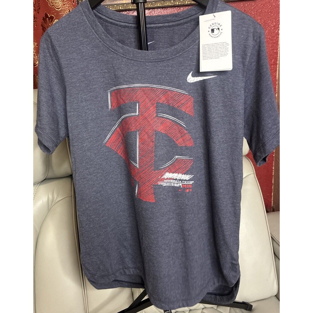 Nike Minnesota Twins MLB T-Shirt Women's M Medium Baseball Tee Ladies LDS